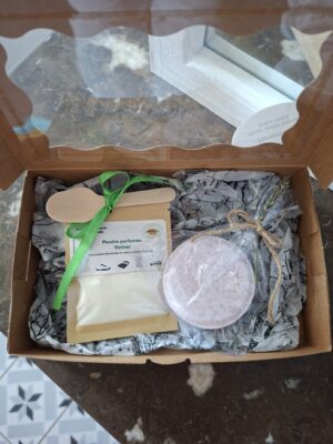 Coffret "Merci pour tout" poudre parfumée et hammam de douche Agapanthe boutique